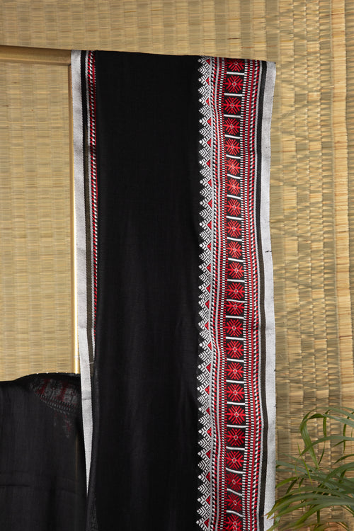 Black Cotton Saree
