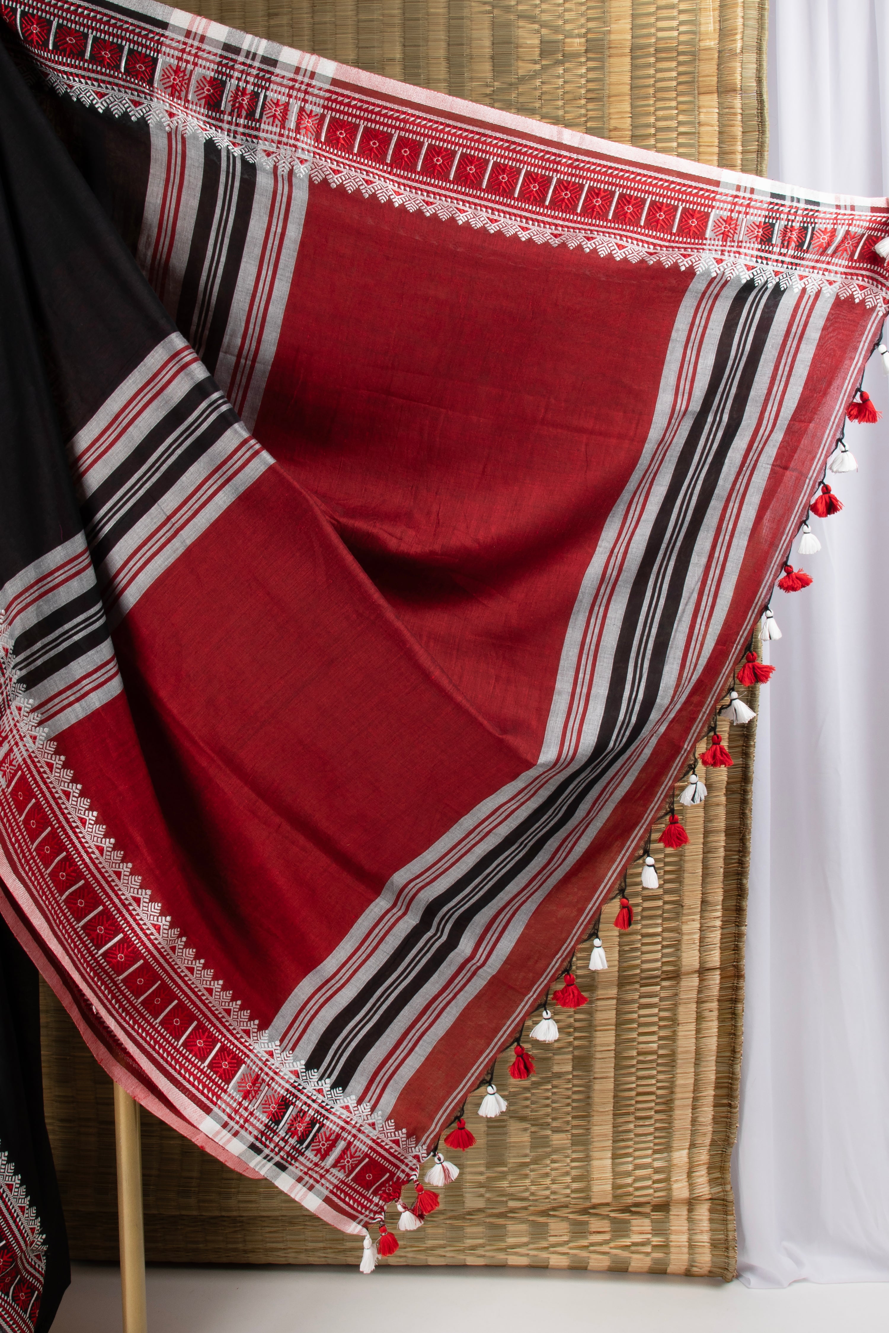 Black Cotton Saree