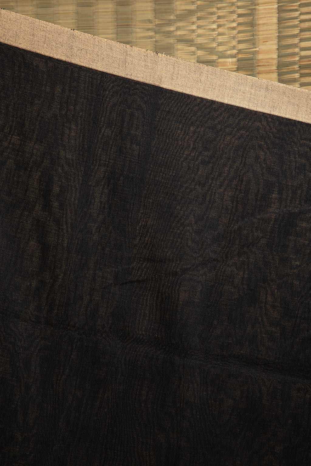 Black handloom cotton saree