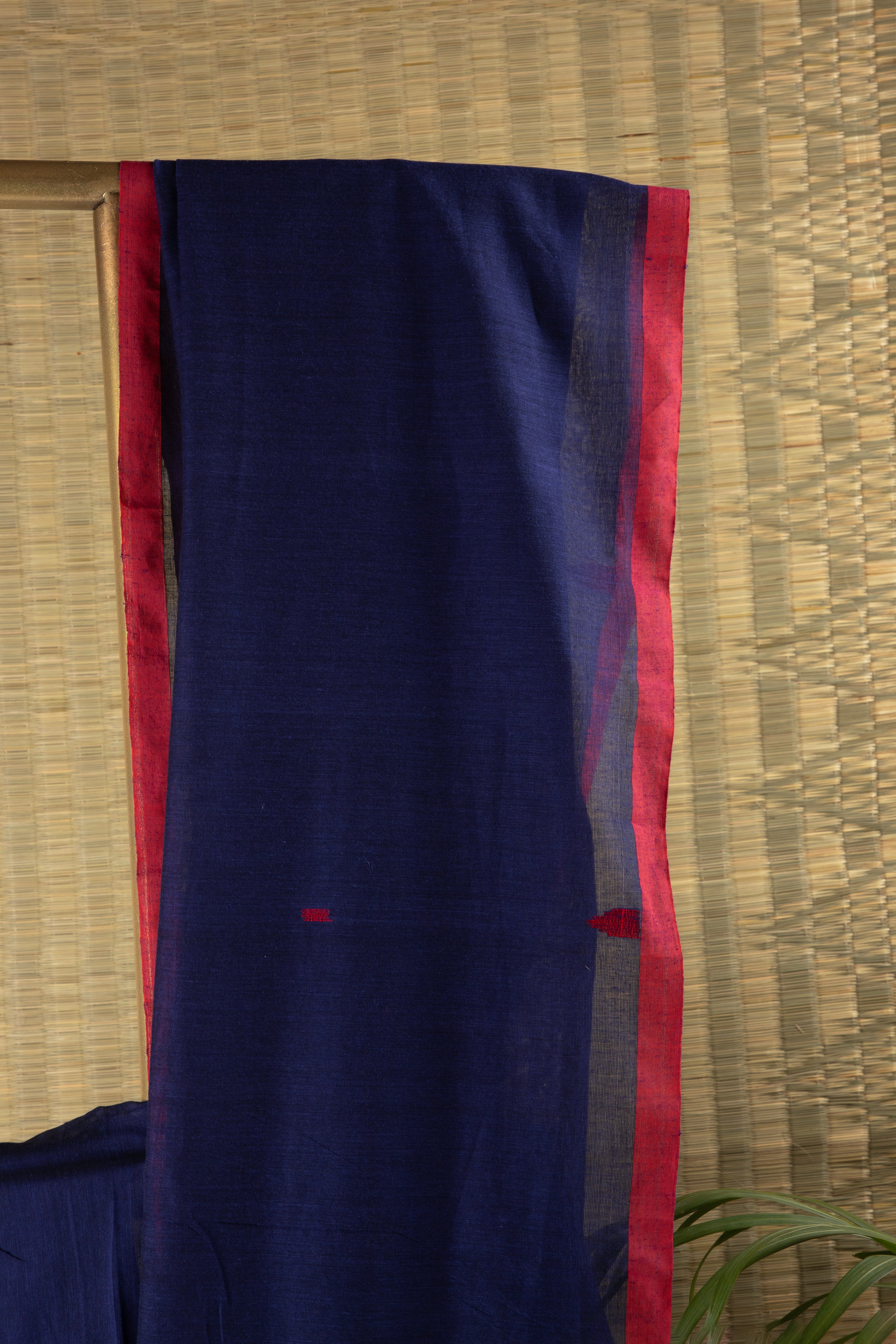 Blue handloom cotton saree