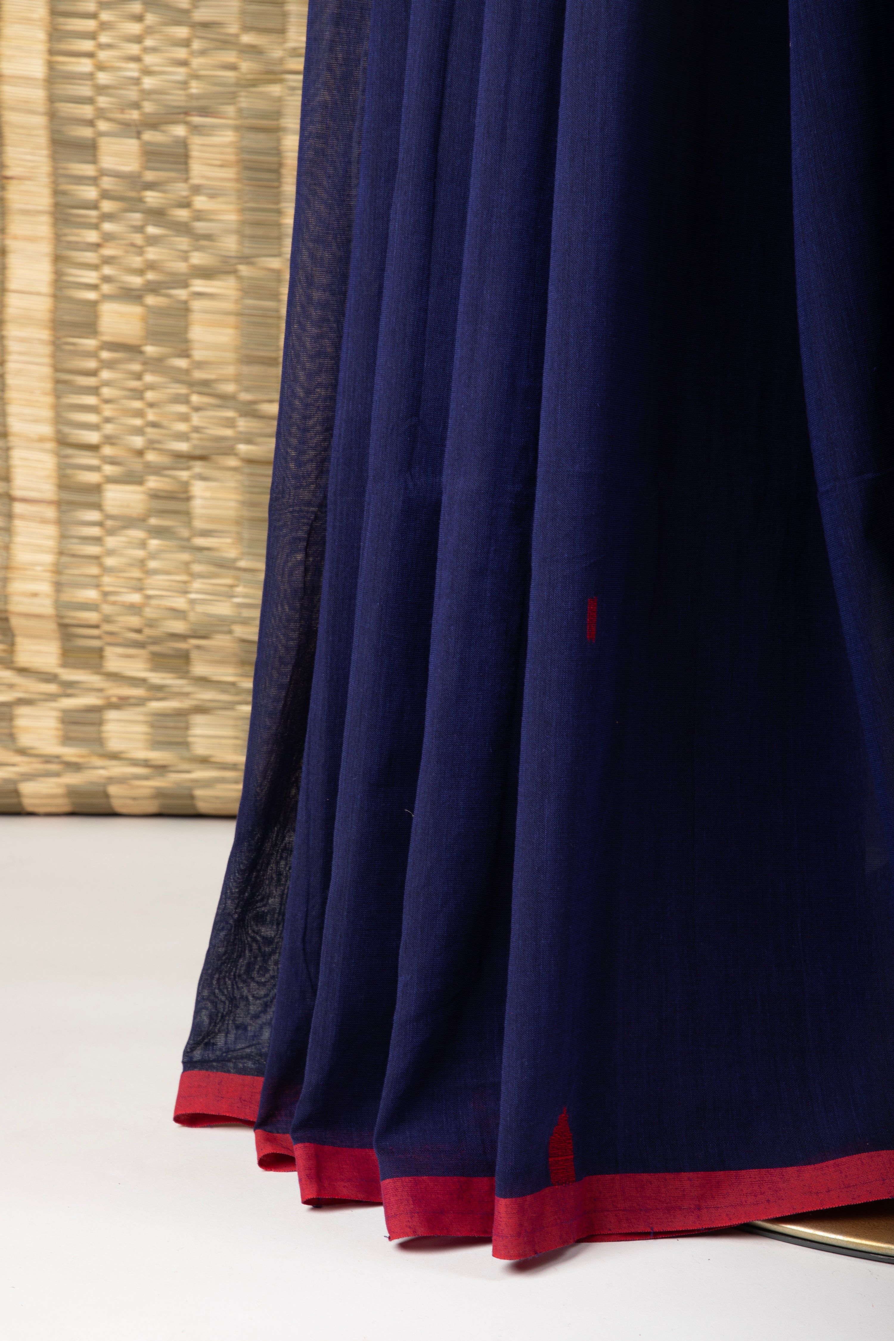 Blue handloom cotton saree