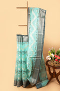 Blue Benarasi Cotton Saree