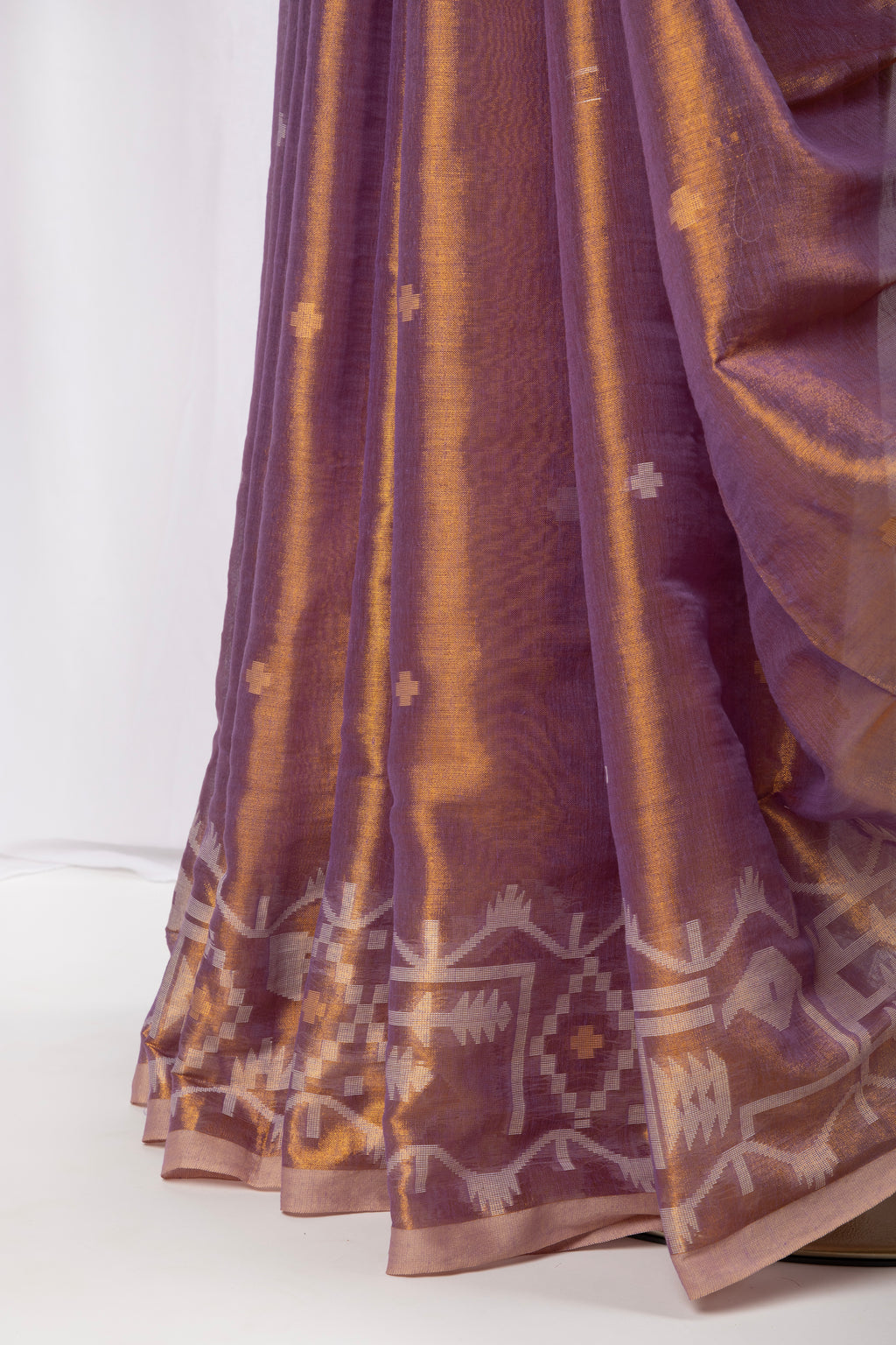 Lavender & Gold Cotton tissue