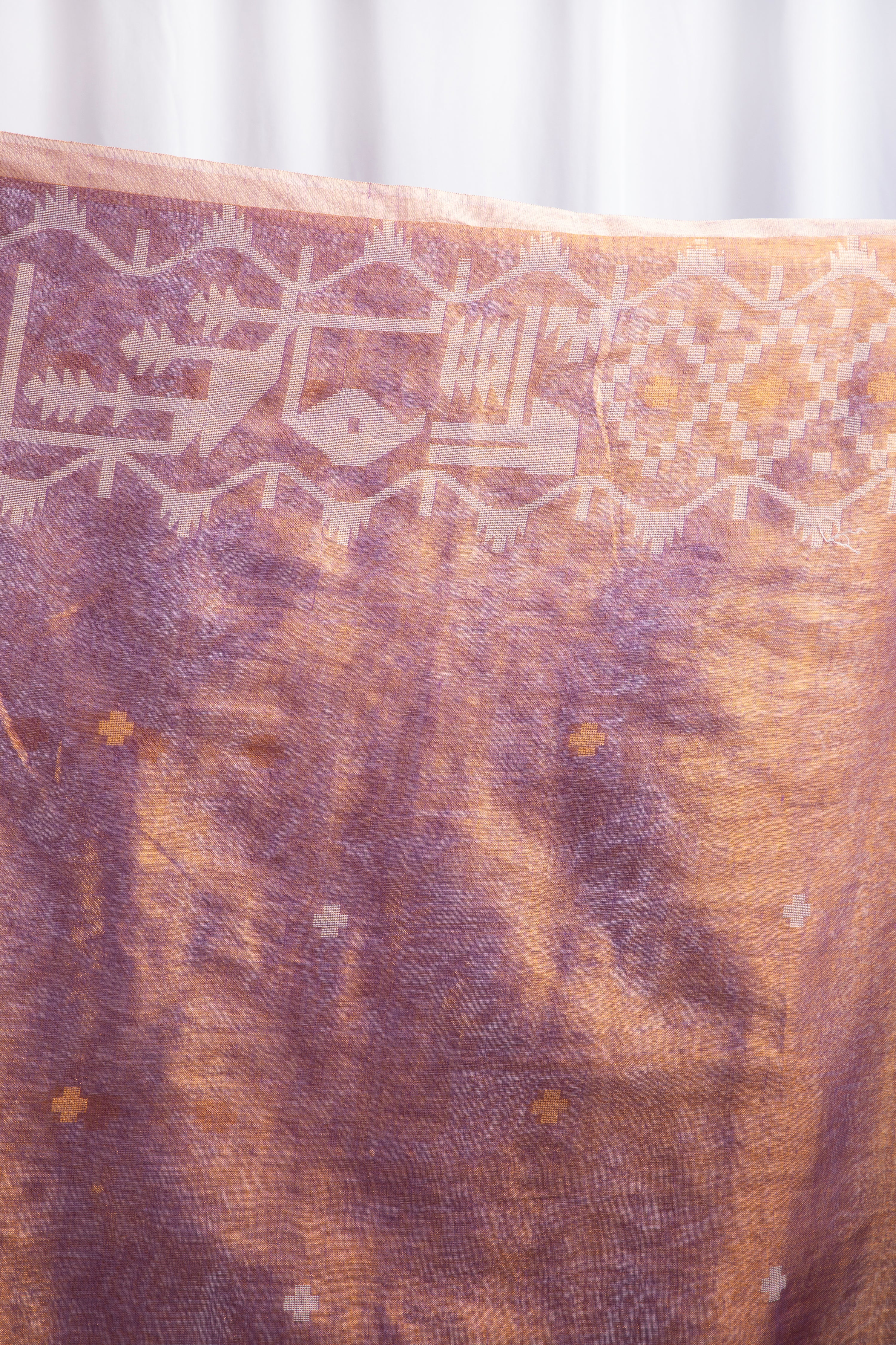 Lavender & Gold Cotton tissue