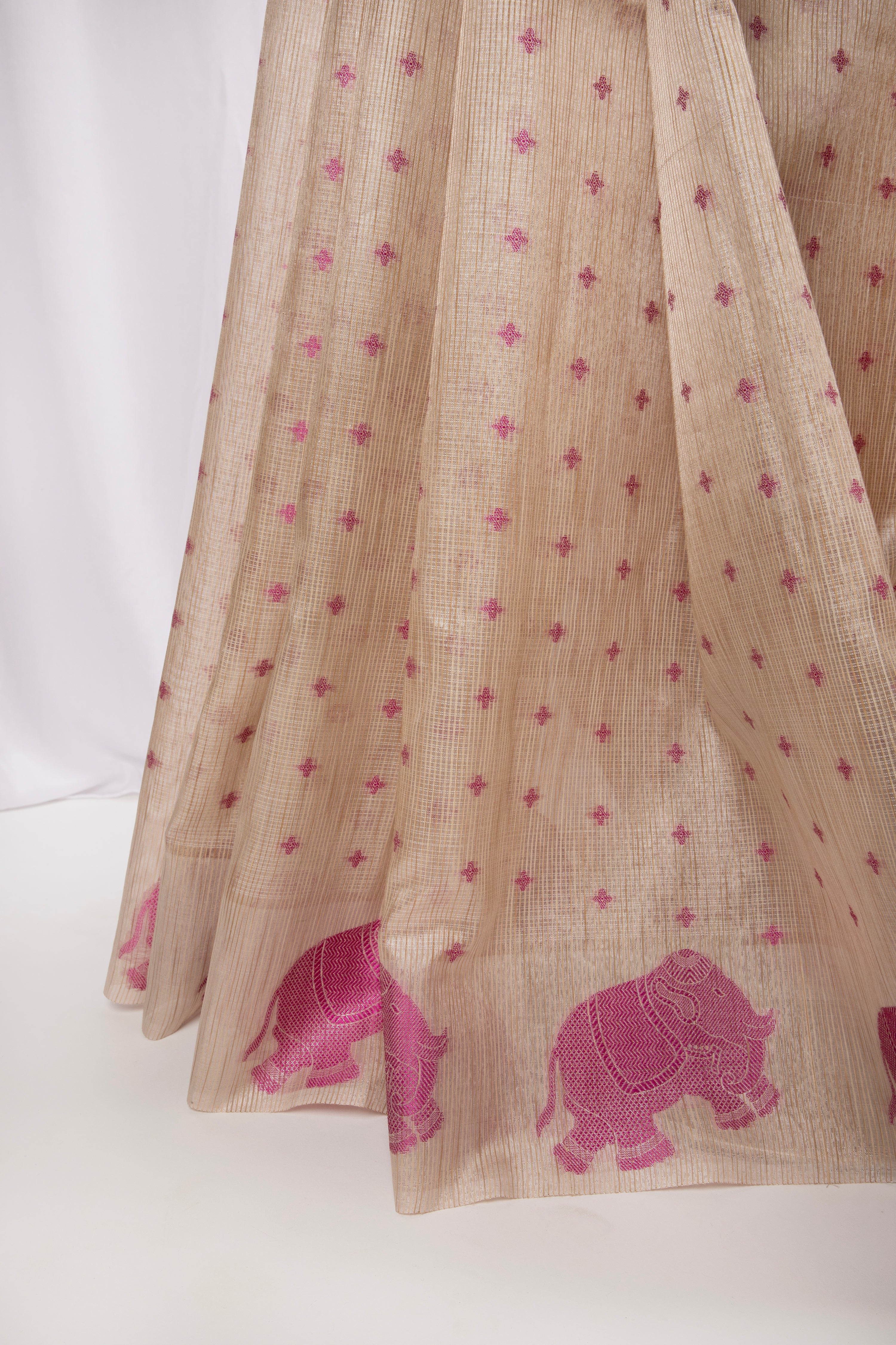 Jute cotton saree