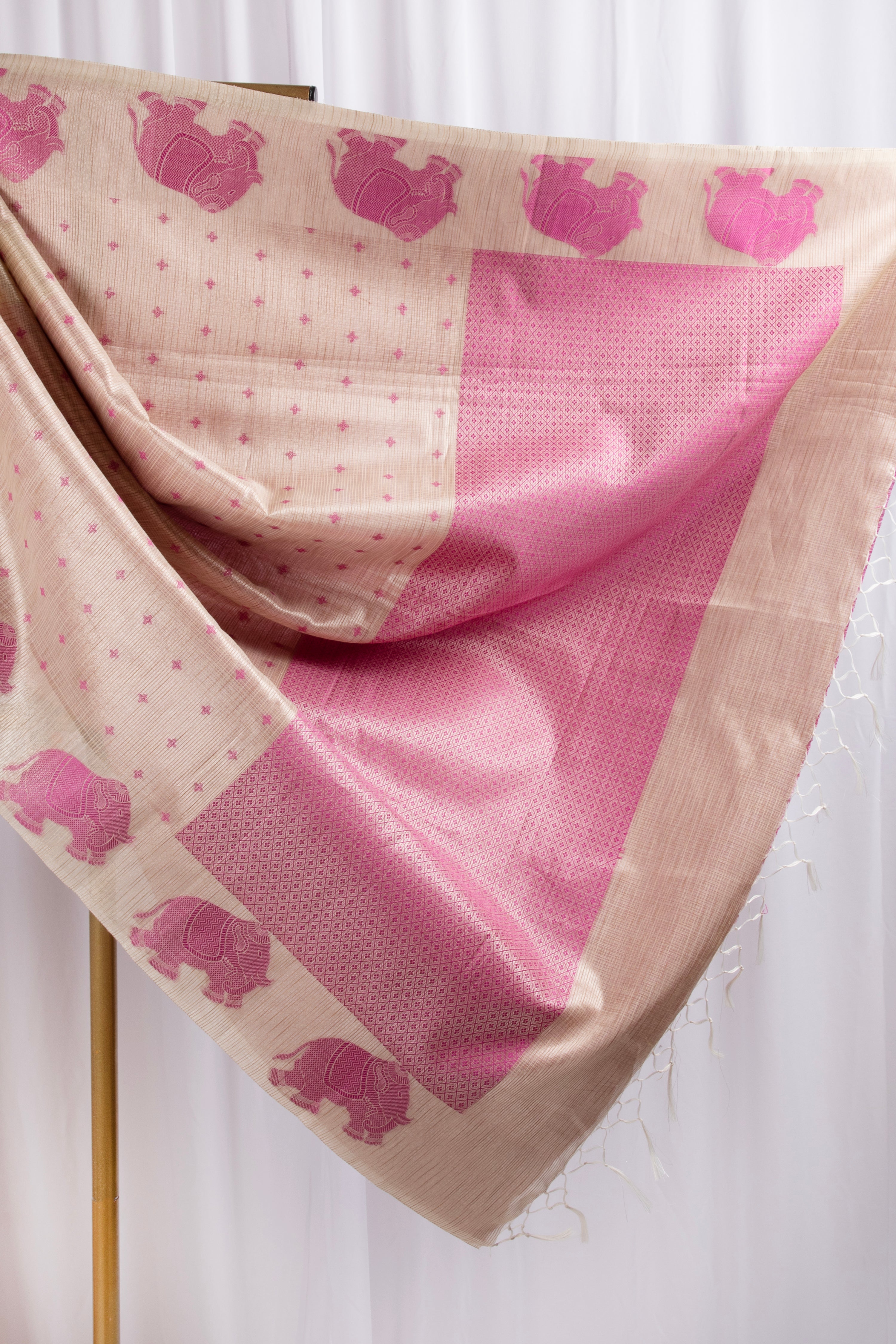 Jute cotton saree