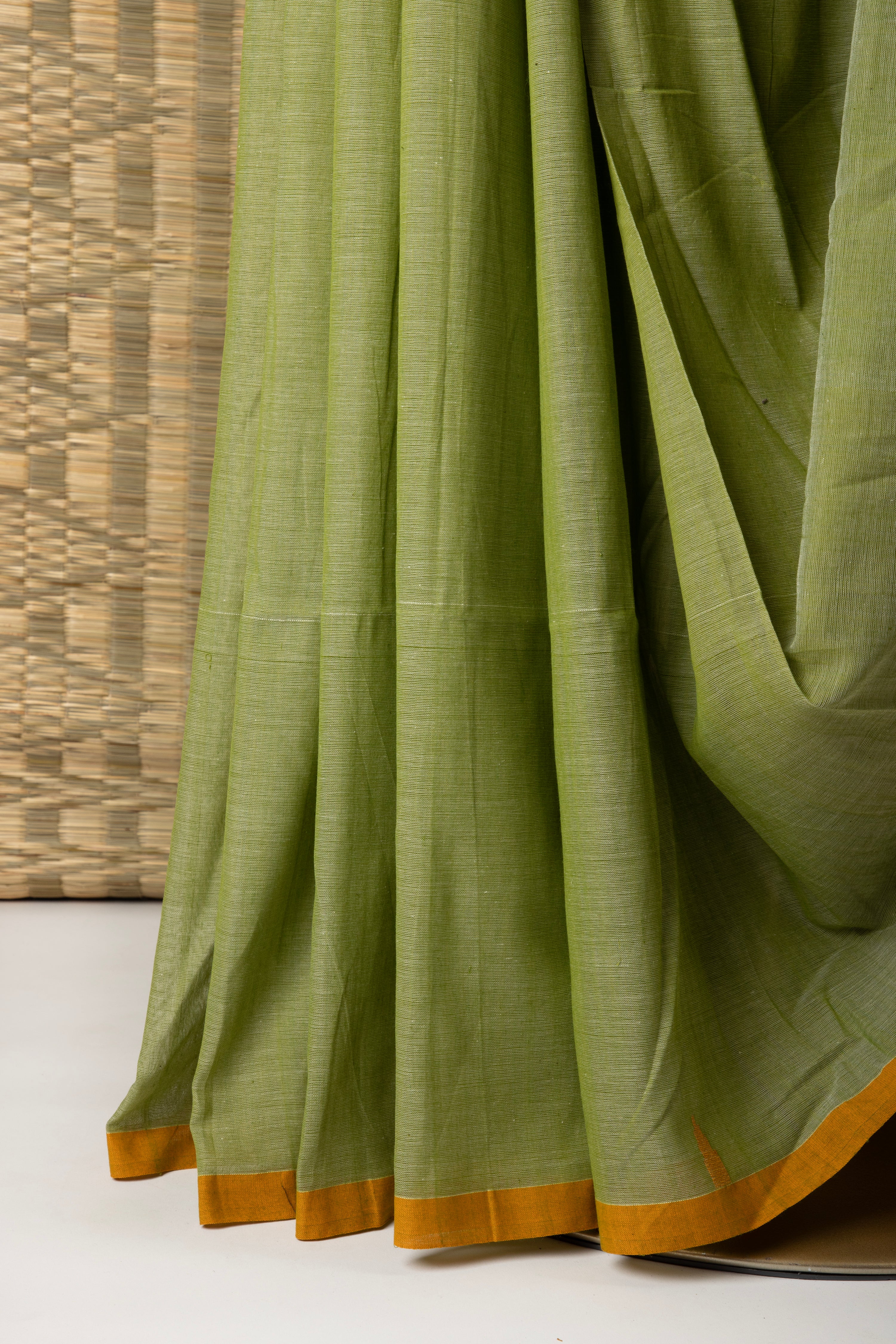 Light green handloom cotton saree
