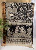 Mangalgiri silk pen Kalamkari saree