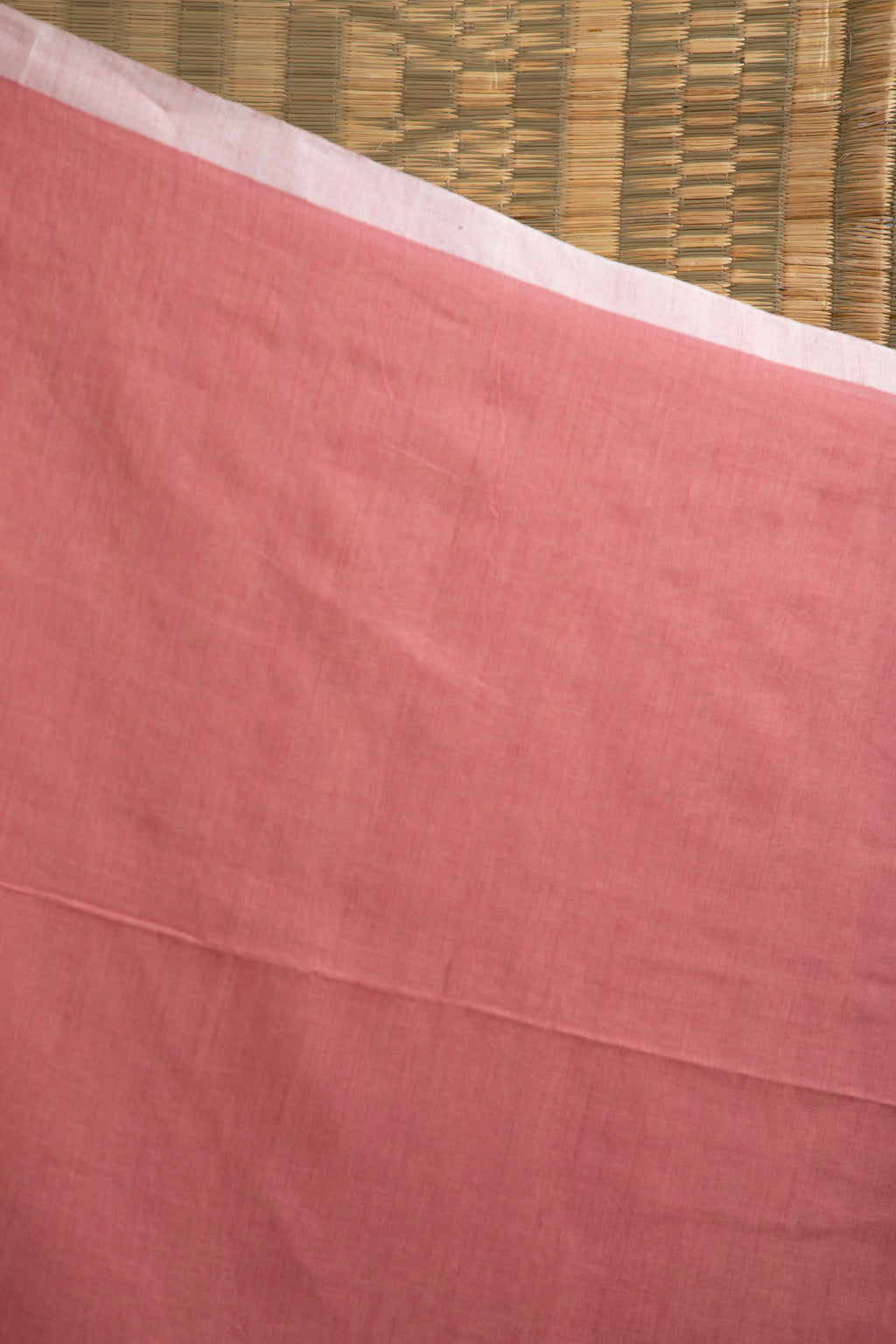 Baby pink handloom coton saree