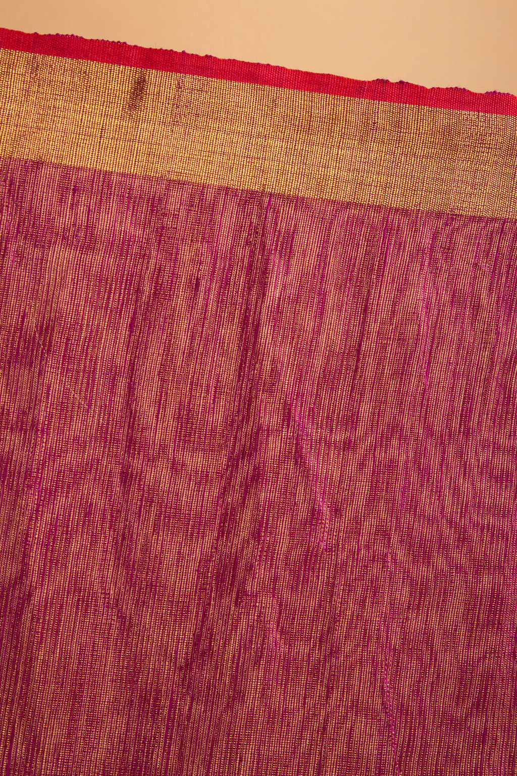 Pink tissue linen handloom saree