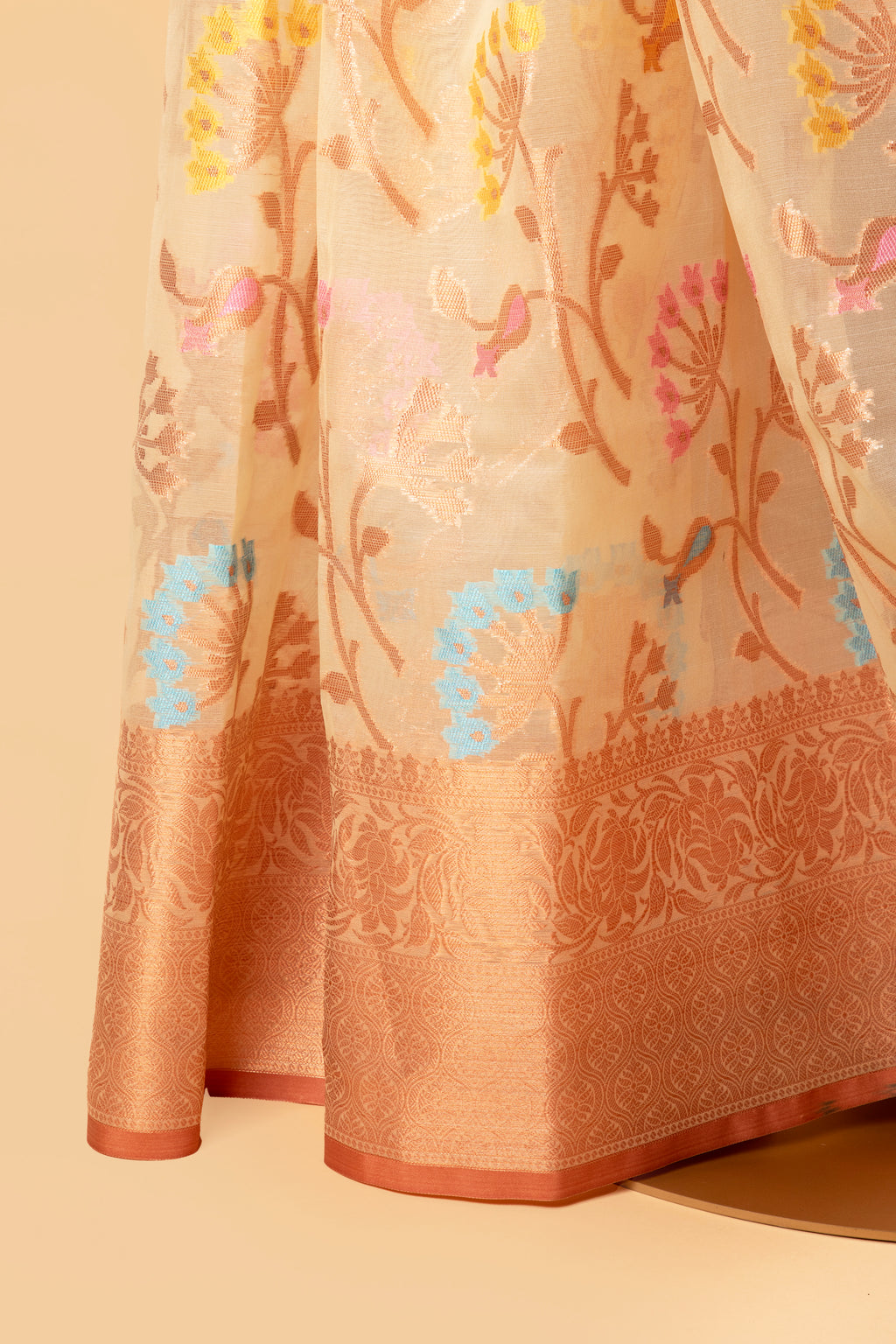 Semi organza saree