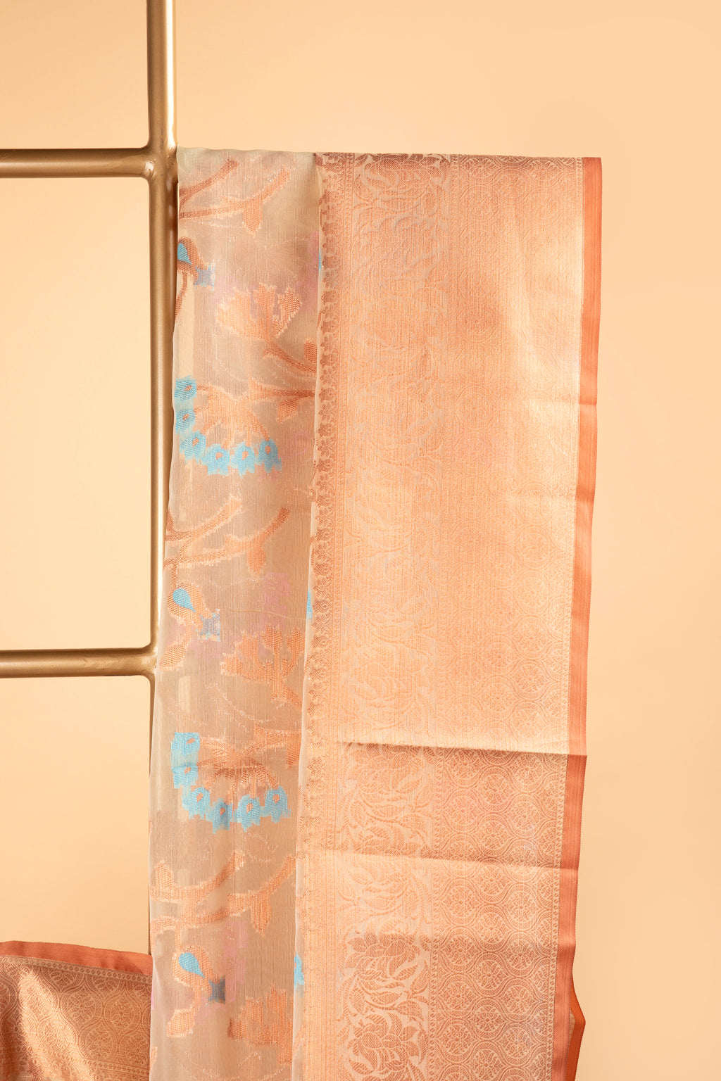 Semi organza saree