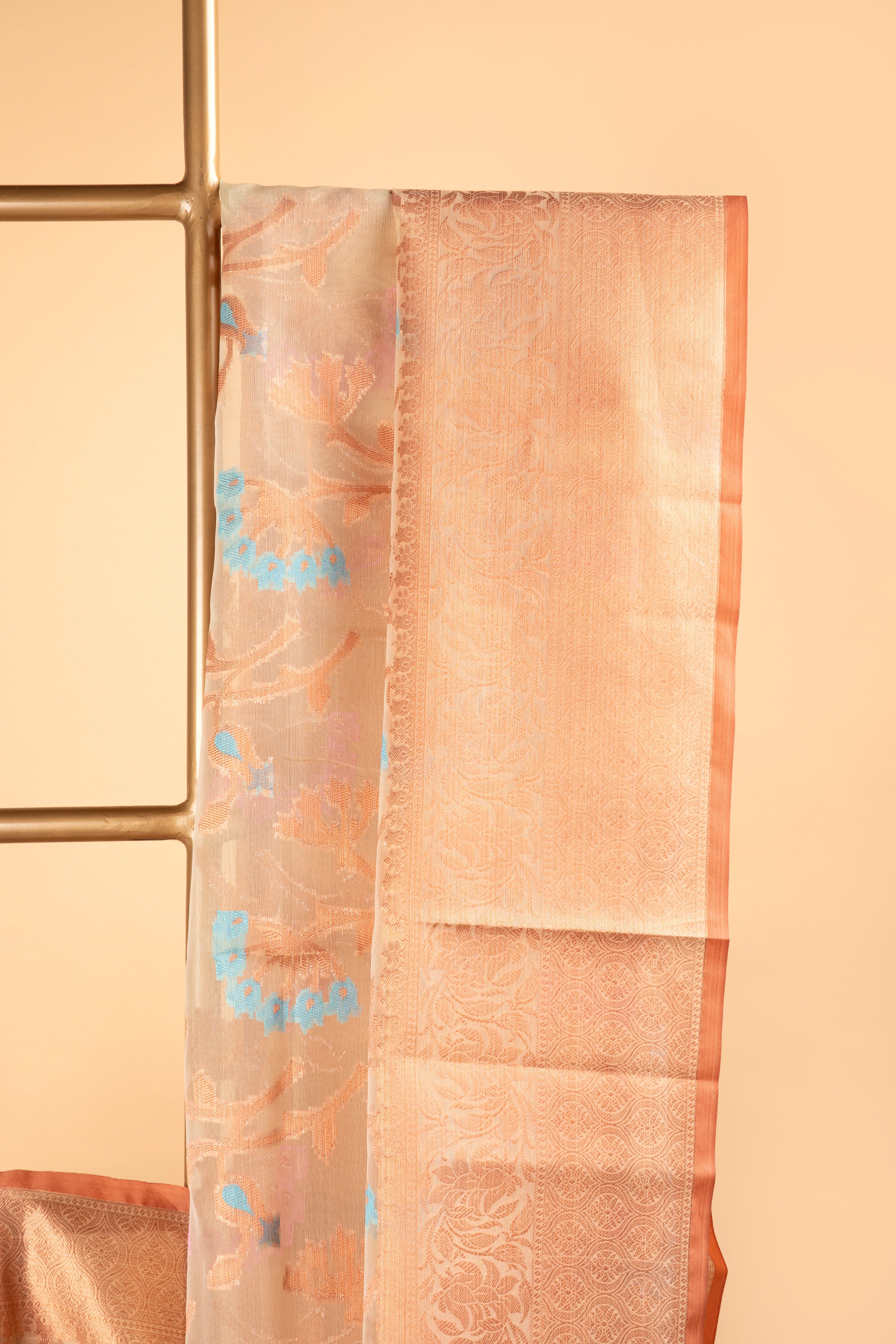 Semi organza saree